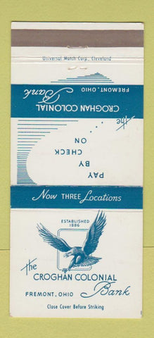 Matchbook Cover - Croghan Colonial Bank Fremont OH 30 Strike