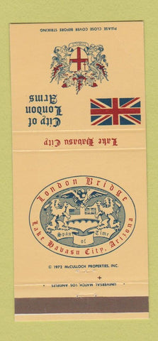 Matchbook Cover - City of London Arms Lake Havasu City AZ 30 Strike