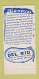 Matchbook Cover - Del Rio National Bank Del Rio TX 30 Strike