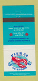 Matchbook Cover - Pier 38 Seafood Cherry Hill NJ 30 Strike