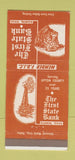 Matchbook Cover - First State Bank Rankin TX 30 Strike