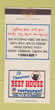 Matchbook Cover - Cy Thompson's Beef House Columbus MS WEAR 30 Strike