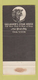 Matchbook Cover - Gallagher's Steak House New York City WORN 30 Strike
