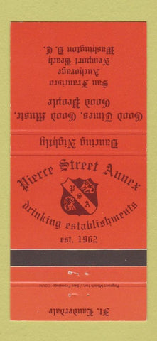 Matchbook Cover - Pierce Street Annex Washington DC San Francisco  30 Strike