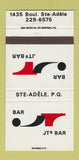 Matchbook Cover - Jts Bar Ste Adele QC 30 Strike