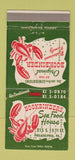 Matchbook Cover - Bookbinders Restaurant Philadelphia PA lobster 30 Strike
