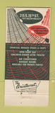 Matchbook Cover - Bookbinders Restaurant Philadelphia PA lobster 30 Strike