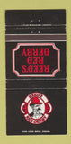 Matchbook Cover - Reed's Red Derby San Antonio TX 30 Strike