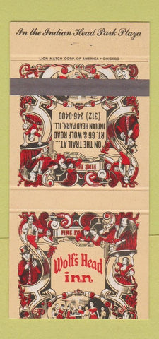 Matchbook Cover - Wolf's Head Inn Indian Head Park IL 30 Strike