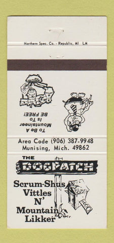 Matchbook Cover - Dogpatch Restaurant Munising MI 30 Strike