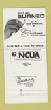 Matchbook Cover - Craftsman Credit Union Detroit MI 30 Strike