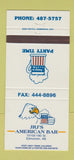 Matchbook Cover - JRJ's American Bar Edmonton AB 30 Strike