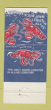 Matchbook Cover - Bookbinders Restaurant Philadelphia PA lobster 30 Strike