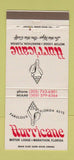 Matchbook Cover - Hurricane Motor Lodge Marathon FL 30 Strike