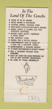 Matchbook Cover - Hurricane Motor Lodge Marathon FL 30 Strike