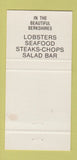 Matchbook Cover - Captain's Table Williamstown MA WEAR 30 Strike