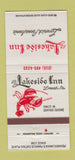 Matchbook Cover - Lakeside Inn Limerick PA lobster 30 Strike