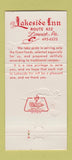 Matchbook Cover - Lakeside Inn Limerick PA lobster 30 Strike
