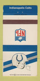 Matchbook Cover - Indianapolis Colts Football WEAR 30 Strike