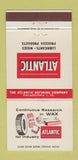 Matchbook Cover - Atlantic Refining Lubricants Philadelphia PA 30 Strike
