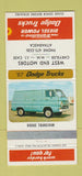 Matchbook Cover - 1967 Dodge Trucks Vans Athabasca AB WEAR 30 Strike