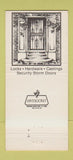 Matchbook Cover - Art Lock Iron Dallas TX WEAR 30 Strike