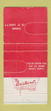 Matchbook Cover - Socony Mobil oil gas New York City WEAR 30 Strike