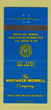 Matchbook Cover - Whitaker Merrell Road Bridge Materials Columbus OH 30 Strike
