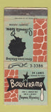 Matchbook Cover - Bowlerama Bowling Cheyenne WY WORN 30 Strike