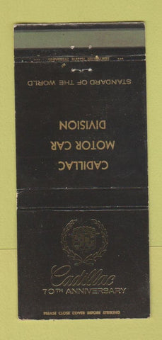 Matchbook Cover - Cadillac 70th WORN 30 Strike