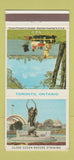 Matchbook Cover - Toronto ON Tourism Centre Island Shriner's Monument 30 Strike