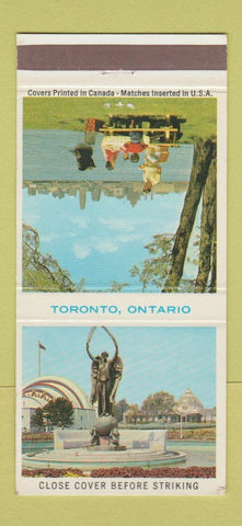 Matchbook Cover - Toronto ON Tourism Centre Island Shriner's Monument 30 Strike