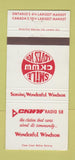 Matchbook Cover - CKWW Radio Windsor ON 30 Strike