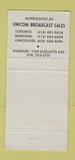 Matchbook Cover - CKWW Radio Windsor ON 30 Strike