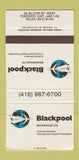 Matchbook Cover - Blackpool Brokerage Customs Toronto ON WEAR 30 Strike