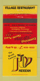 Matchbook Cover - Village Restaurant Coronado CA WEAR 30 Strike
