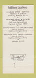 Matchbook Cover - Brighton State Bank Brighton MI 30 Strike
