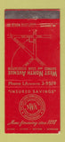 Matchbook Cover - West North Avenue Savings Baltimore MD WEAR 30 Stick