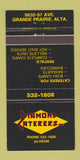 Matchbook Cover - Diamond Catering Grande Prairie AB 30 Strike
