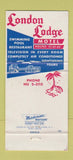 Matchbook Cover - London Lodge Motel New Orleans LA WEAR 30 Strike