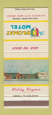 Matchbook Cover - Diplomat Motel Atlantic City NJ 30 Strike