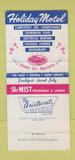 Matchbook Cover - Holiday Motel New Orleans LA 30 Strike