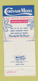 Matchbook Cover - Corsair Apartments Daytona Beach FL 30 Strike