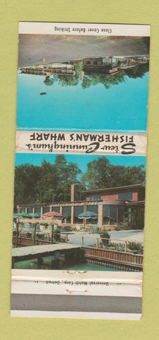 Matchbook Cover - Sam Cunningham's Fisherman's Wharf St Clair MI WEAR 30 Strike