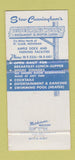 Matchbook Cover - Sam Cunningham's Fisherman's Wharf St Clair MI WEAR 30 Strike