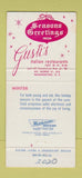 Matchbook Cover - Gusti's Italian Restaurant Washington DC Christmas 30 Strike