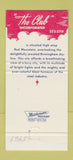 Matchbook Cover - The Club Birmingham AL  30 Strike