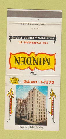 Matchbook Cover - Miden Hotel Providence RI 30 Strike