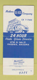 Matchbook Cover - Modern Glass Company Phoenix AZ 30 Strike