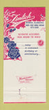 Matchbook Cover - Zimlich Flowers Mobile AL 30 Strike